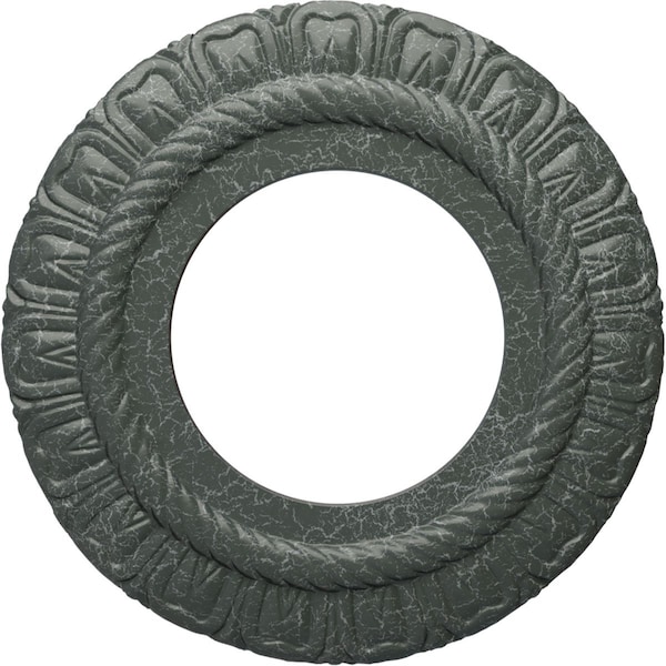 Ekena Millwork Claremont Ceiling Medallion (Canopies up to 5 5/8"), 9"OD x 4 1/2"ID x 1/2"P, Athenian Green Crackle CM09CLAGC - main